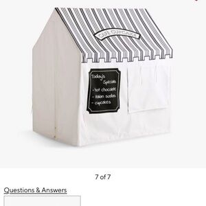 Pottery Barn Kids Play Tent in Black and White